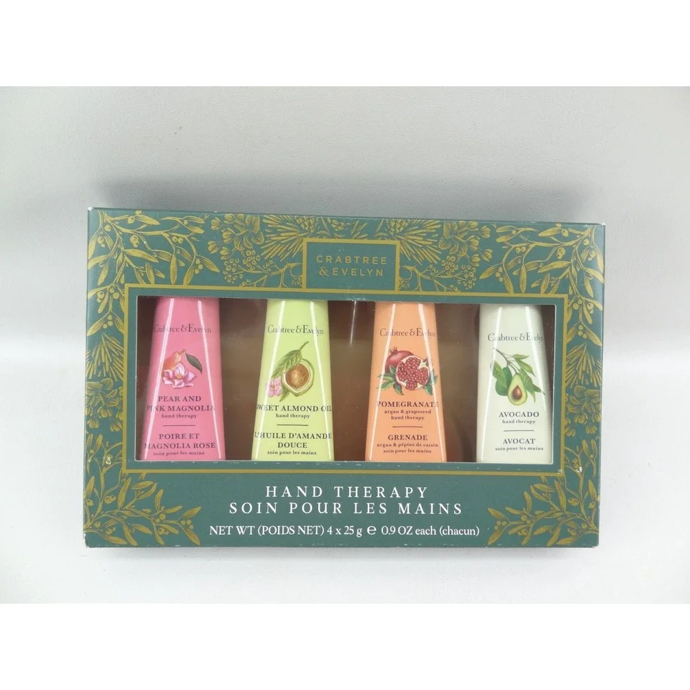 Crabtree Evelyn Hand Therapy 4 Assorted Scents .9 oz Each